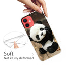 Shockproof Painted Transparent TPU Protective Case For iPhone 12 / 12 Pro(Say Hello Panda)