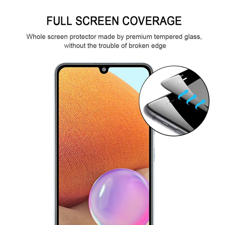 For Samsung Galaxy A32 4G Full Glue Full Screen Tempered Glass Film