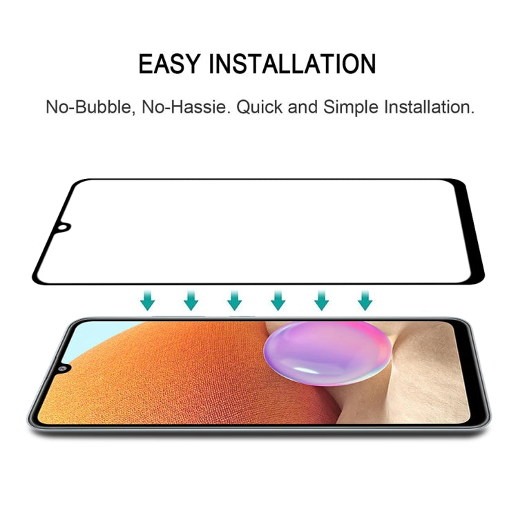 For Samsung Galaxy A32 4G Full Glue Full Screen Tempered Glass Film