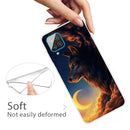 For Samsung Galaxy A12 Shockproof Painted Transparent TPU Protective Case(Sky Wolf)