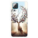 For Samsung Galaxy A12 Shockproof Painted Transparent TPU Protective Case(Dream Deer)