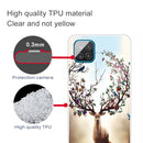 For Samsung Galaxy A12 Shockproof Painted Transparent TPU Protective Case(Dream Deer)