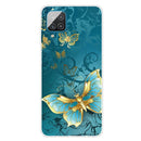 For Samsung Galaxy A12 Shockproof Painted Transparent TPU Protective Case(Kingdee)