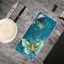 For Samsung Galaxy A12 Shockproof Painted Transparent TPU Protective Case(Kingdee)