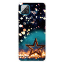 For Samsung Galaxy A12 Shockproof Painted Transparent TPU Protective Case(Night View Stars)