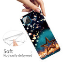 For Samsung Galaxy A12 Shockproof Painted Transparent TPU Protective Case(Night View Stars)