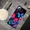 For Samsung Galaxy A12 Shockproof Painted Transparent TPU Protective Case(Bubble Butterflies)