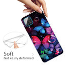 For Samsung Galaxy A12 Shockproof Painted Transparent TPU Protective Case(Bubble Butterflies)