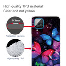 For Samsung Galaxy A12 Shockproof Painted Transparent TPU Protective Case(Bubble Butterflies)