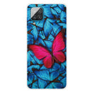 For Samsung Galaxy A12 Shockproof Painted Transparent TPU Protective Case(Big Red Butterfly)