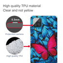 For Samsung Galaxy A12 Shockproof Painted Transparent TPU Protective Case(Big Red Butterfly)