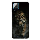 For Samsung Galaxy A12 Shockproof Painted Transparent TPU Protective Case(Chinese Tiger)