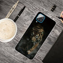For Samsung Galaxy A12 Shockproof Painted Transparent TPU Protective Case(Chinese Tiger)