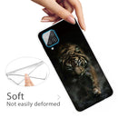 For Samsung Galaxy A12 Shockproof Painted Transparent TPU Protective Case(Chinese Tiger)