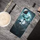 For Samsung Galaxy A12 Shockproof Painted Transparent TPU Protective Case(Magic Rose)
