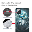 For Samsung Galaxy A12 Shockproof Painted Transparent TPU Protective Case(Magic Rose)