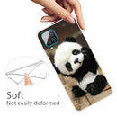 For Samsung Galaxy A12 Shockproof Painted Transparent TPU Protective Case(Say Hello Panda)