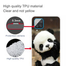 For Samsung Galaxy A12 Shockproof Painted Transparent TPU Protective Case(Say Hello Panda)