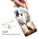 For Samsung Galaxy A21s Shockproof Painted Transparent TPU Protective Case(Dream Deer)