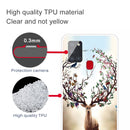 For Samsung Galaxy A21s Shockproof Painted Transparent TPU Protective Case(Dream Deer)