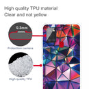 For Samsung Galaxy A21s Shockproof Painted Transparent TPU Protective Case(Color Building Blocks)