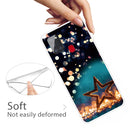 For Samsung Galaxy A21s Shockproof Painted Transparent TPU Protective Case(Night View Stars)