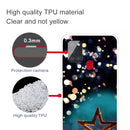 For Samsung Galaxy A21s Shockproof Painted Transparent TPU Protective Case(Night View Stars)