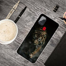 For Samsung Galaxy A21s Shockproof Painted Transparent TPU Protective Case(Chinese Tiger)