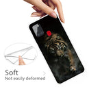 For Samsung Galaxy A21s Shockproof Painted Transparent TPU Protective Case(Chinese Tiger)