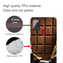 For Samsung Galaxy A21s Shockproof Painted Transparent TPU Protective Case(Chocolate)
