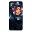 For Samsung Galaxy A21s Shockproof Painted Transparent TPU Protective Case(Snow Lotus)