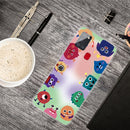 For Samsung Galaxy A21s Shockproof Painted Transparent TPU Protective Case(Fluorescent Monster)