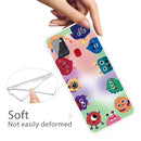For Samsung Galaxy A21s Shockproof Painted Transparent TPU Protective Case(Fluorescent Monster)