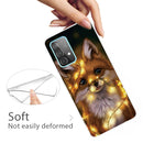 For Samsung Galaxy A52 5G / 4G Shockproof Painted Transparent TPU Protective Case(Bulb Fox)