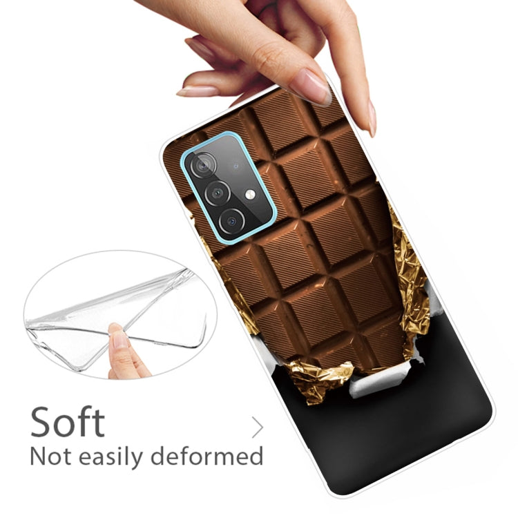 For Samsung Galaxy A52 5G / 4G Shockproof Painted Transparent TPU Protective Case(Chocolate)