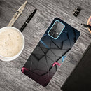 For Samsung Galaxy A52 5G / 4G Shockproof Painted Transparent TPU Protective Case(Building blocks Starry Sky)