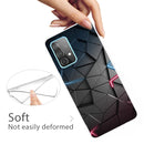 For Samsung Galaxy A52 5G / 4G Shockproof Painted Transparent TPU Protective Case(Building blocks Starry Sky)