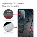 For Samsung Galaxy A52 5G / 4G Shockproof Painted Transparent TPU Protective Case(Building blocks Starry Sky)