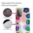 For Samsung Galaxy A52 5G / 4G Shockproof Painted Transparent TPU Protective Case(Fluorescent Monster)