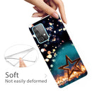 For Samsung Galaxy A72 5G / 4G Shockproof Painted Transparent TPU Protective Case(Night View Stars)
