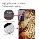 For Samsung Galaxy S21 5G Shockproof Painted Transparent TPU Protective Case(Oil Painting Magnolia)