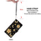 For Samsung Galaxy A52 5G / 4G Coloured Drawing Cross Texture Horizontal Flip PU Leather Case with Holder & Card Slots & Wallet & Lanyard(Gold Diamond Butterfly)