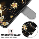 For Samsung Galaxy A52 5G / 4G Coloured Drawing Cross Texture Horizontal Flip PU Leather Case with Holder & Card Slots & Wallet & Lanyard(Gold Diamond Butterfly)