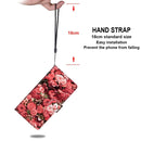 For Samsung Galaxy A52 5G / 4G Coloured Drawing Cross Texture Horizontal Flip PU Leather Case with Holder & Card Slots & Wallet & Lanyard(Pink Rose Garden)