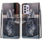 For Samsung Galaxy A52 5G / 4G Coloured Drawing Cross Texture Horizontal Flip PU Leather Case with Holder & Card Slots & Wallet & Lanyard(Cat Becomes Tiger)
