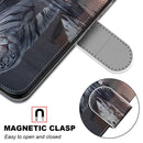 For Samsung Galaxy A52 5G / 4G Coloured Drawing Cross Texture Horizontal Flip PU Leather Case with Holder & Card Slots & Wallet & Lanyard(Cat Becomes Tiger)