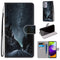 For Samsung Galaxy A52 5G / 4G Coloured Drawing Cross Texture Horizontal Flip PU Leather Case with Holder & Card Slots & Wallet & Lanyard(Mountain Road Starry Sky)