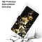 For Samsung Galaxy A52 5G / 4G Coloured Drawing Cross Texture Horizontal Flip PU Leather Case with Holder & Card Slots & Wallet & Lanyard(Golden Butterfly Group)