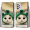 For Samsung Galaxy A52 5G / 4G Coloured Drawing Cross Texture Horizontal Flip PU Leather Case with Holder & Card Slots & Wallet & Lanyard(Frog Kitten)