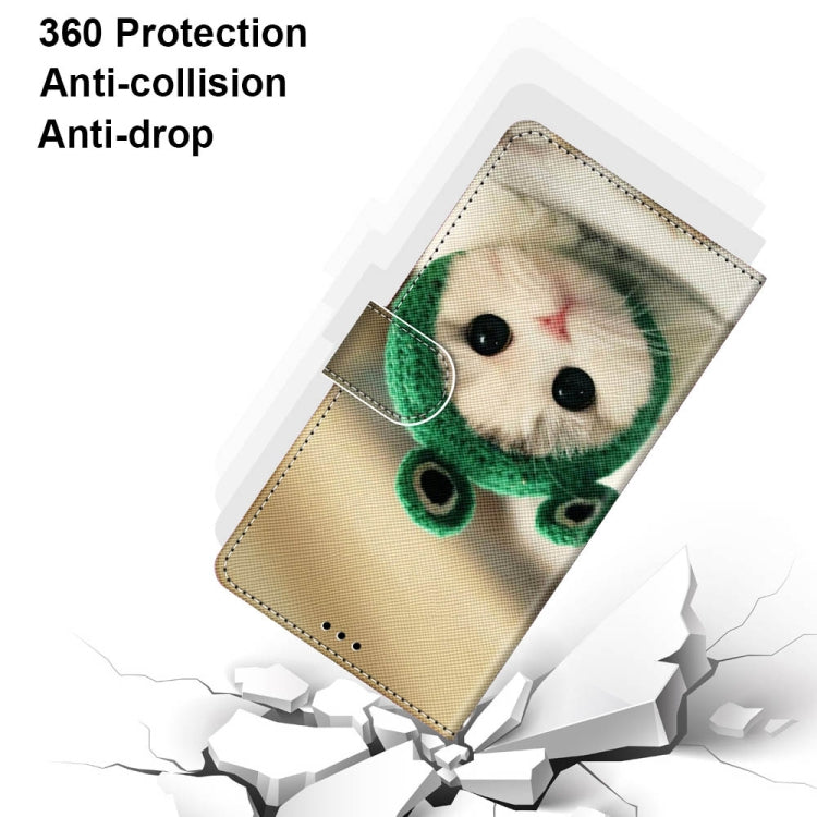 For Samsung Galaxy A52 5G / 4G Coloured Drawing Cross Texture Horizontal Flip PU Leather Case with Holder & Card Slots & Wallet & Lanyard(Frog Kitten)